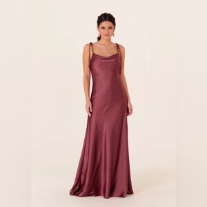 Mori Lee Bridesmaid Dress - Rosewood Sz 10